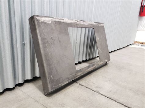 blank skid steer plates|skid steer blank mounting plates.